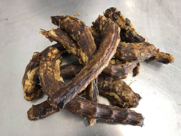 Dried goose necks