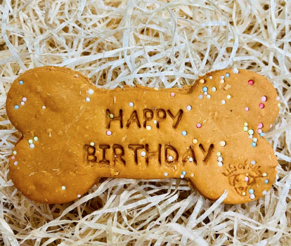 Birthday biscuit bone