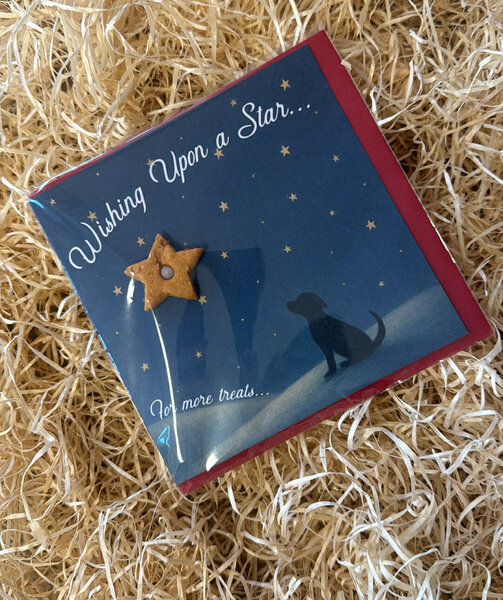 Christmas treat card with star