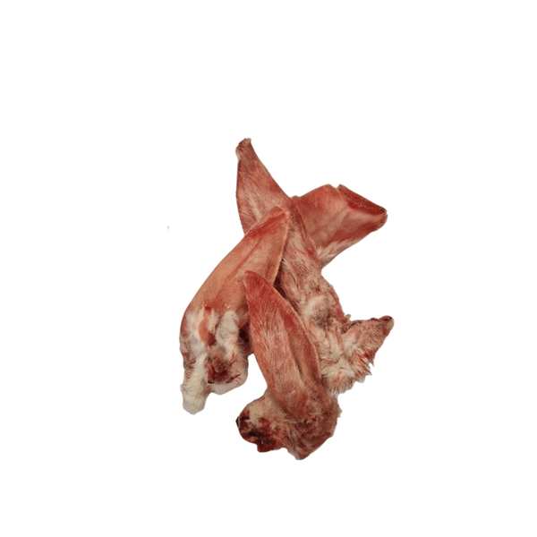Raw rabbit ears